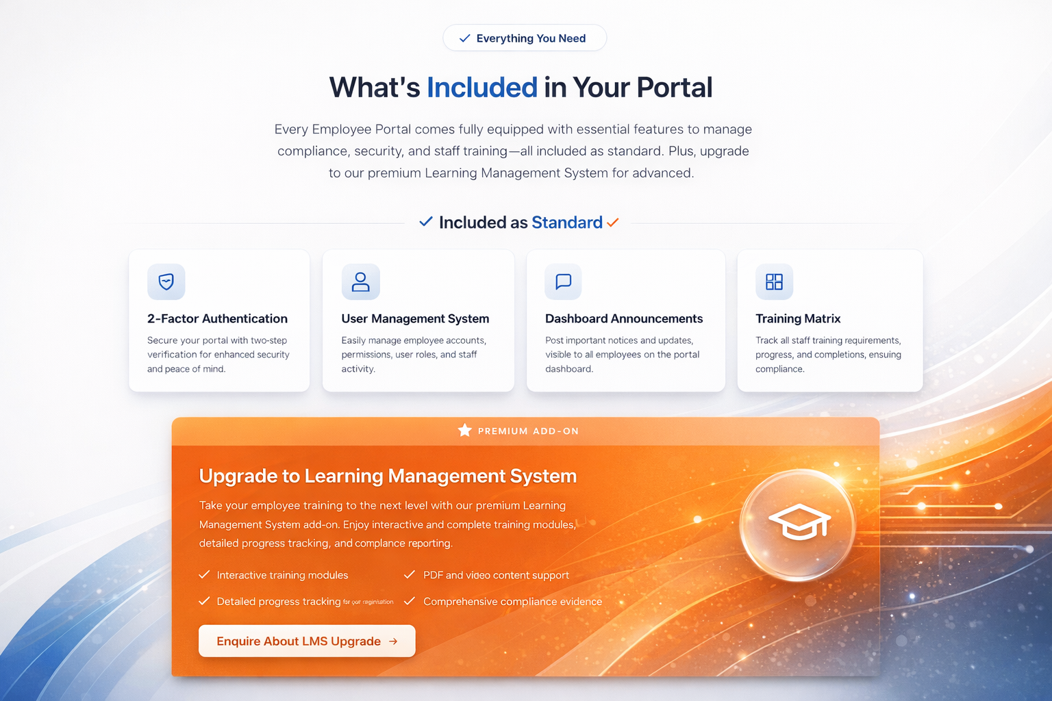 Employee Portal Features and Interface